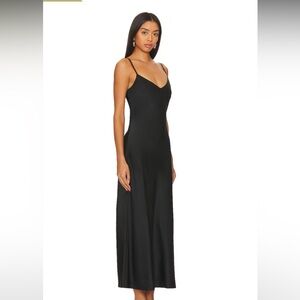Free People Black Silk Slip Dress